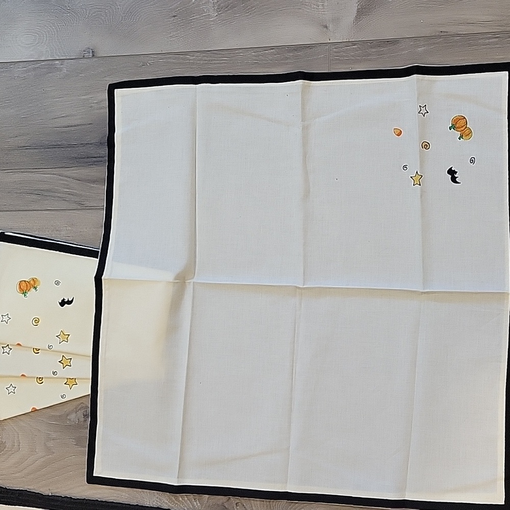 🎃 Halloween Dining Lot:placemats, Napkins, Rug And Table Runner - Picture 3 of 11